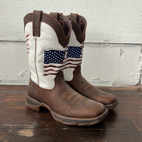 Durango Shoes - Women's Durango Lady Rebel Distressed Flag Embroidery Western Boots